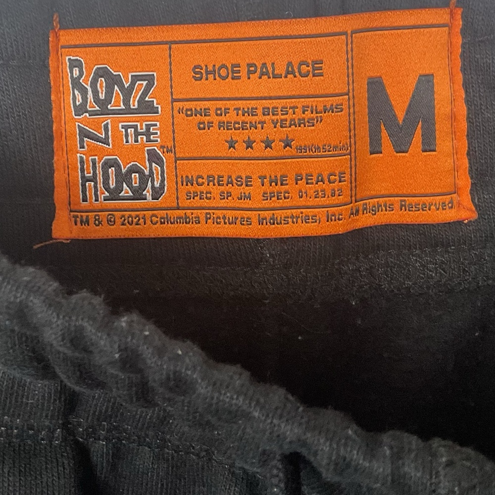 Pre-Owned Shoe Palace x Boyz N The Hood Men’s Black Swear Shorts, Size M - Picture 9 of 10